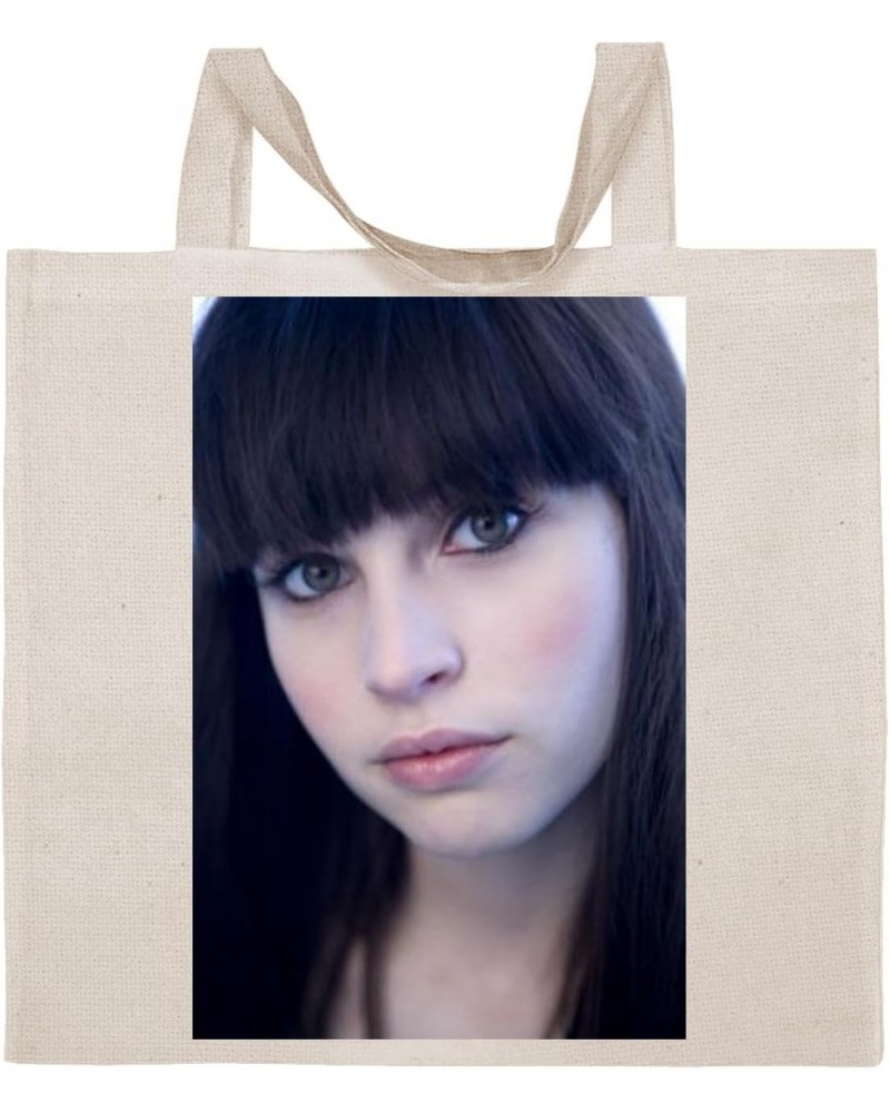 Felicity Jones - Cotton Photo Canvas Grocery Tote Bag IDPP394260 $21.20 Totes