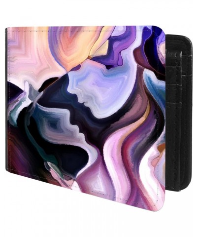 Unique Desige Pattern - Abstract Valentines Lover, Slim Front Pocket Wallet Billfold RFID Blocking $8.96 Wallets