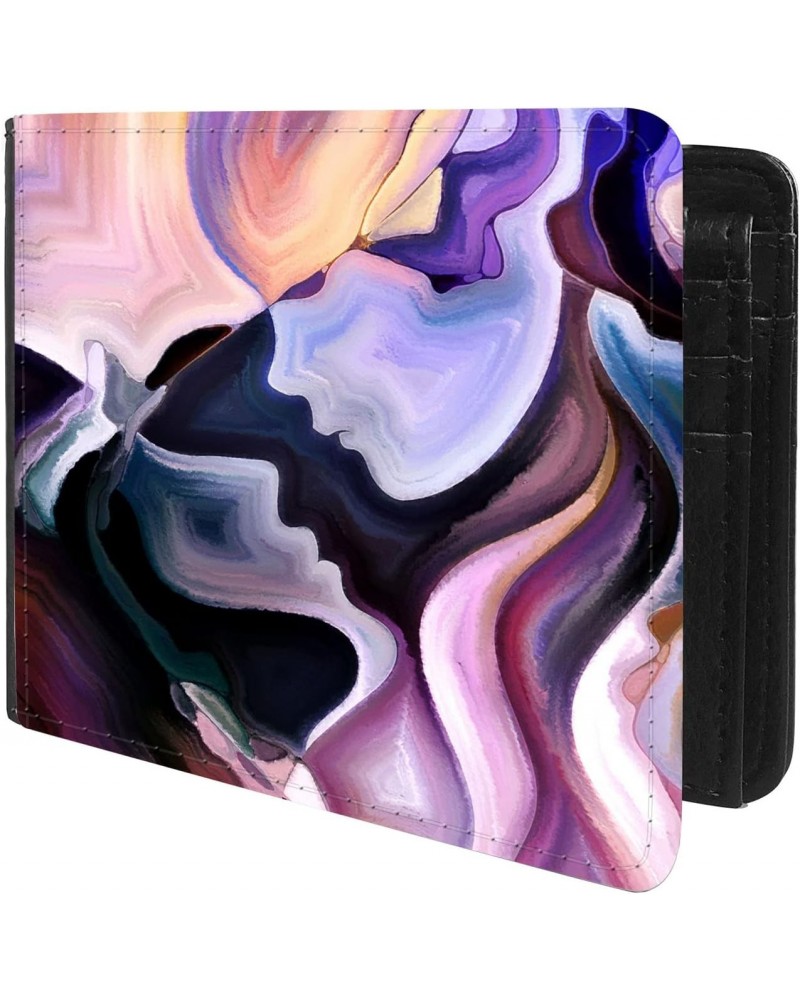 Unique Desige Pattern - Abstract Valentines Lover, Slim Front Pocket Wallet Billfold RFID Blocking $8.96 Wallets