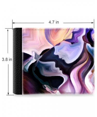 Unique Desige Pattern - Abstract Valentines Lover, Slim Front Pocket Wallet Billfold RFID Blocking $8.96 Wallets