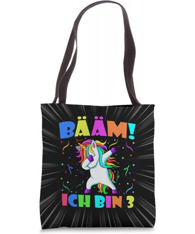 Dabbing Unicorn - Bääm Ich Bin 3 Girl Boy 3rd Birthday Party Tote Bag $10.76 Totes