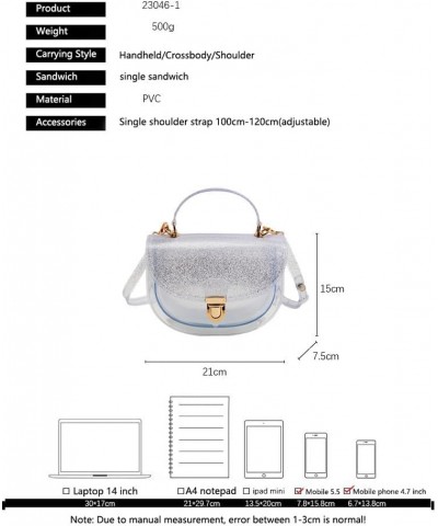 Small Clear Clutch Purse PVC Shoulder Bag for Woman, Crossbody Transparent Handbag Red $12.39 Shoulder Bags