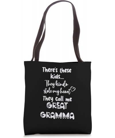 Special Grandma Grandmother These Kids Call Me Great Gramma Tote Bag $18.00 Totes