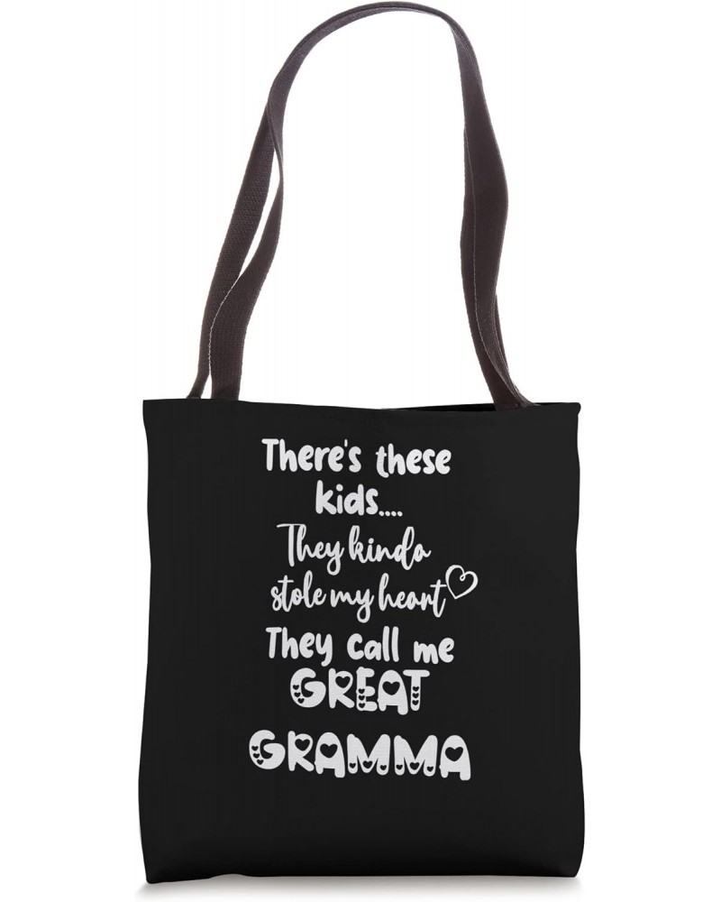 Special Grandma Grandmother These Kids Call Me Great Gramma Tote Bag $18.00 Totes