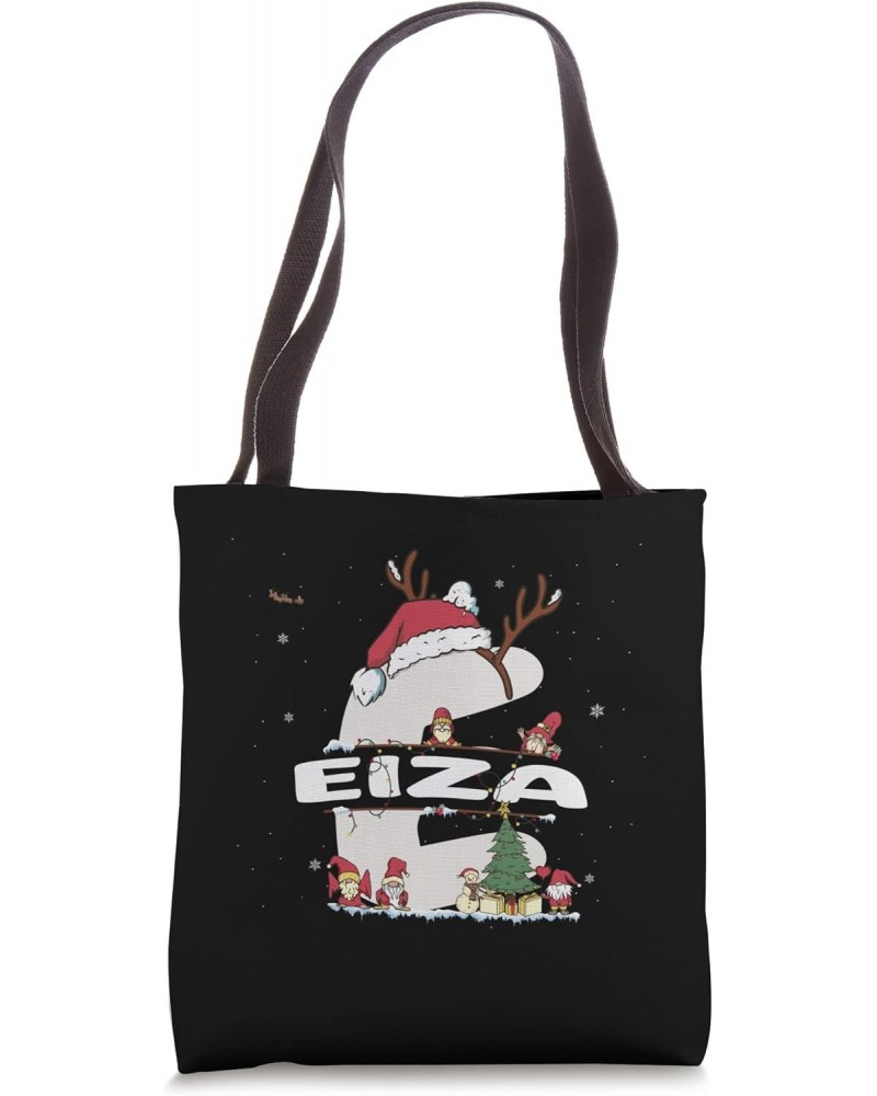 Eiza Christmas Shirt w/ Eiza Name for funny Xmas Tote Bag $14.90 Totes