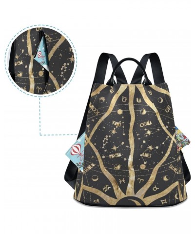 Retro Sun Universe Backpack for Women, Fashion Anti Theft Casual Daypack Shoulder Bag Purse for Travel Work 15 inches $20.90 ...