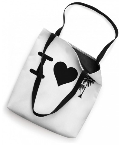 I Love Palm Trees Black Graphic Tote Bag $17.40 Totes