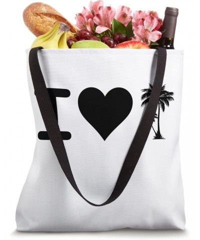 I Love Palm Trees Black Graphic Tote Bag $17.40 Totes