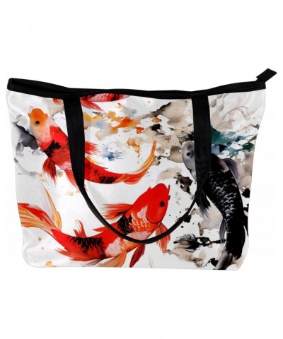 The Tote Bag For Women,Purses For Women,Handbags For Women,Carp Fish Ink Painting Handbags $11.81 Totes