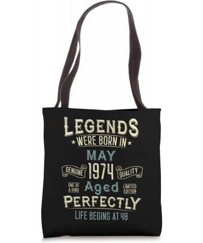 Vintage May 1974 48Th Birthday 48 Year Old Men Women Tote Bag $10.74 Totes