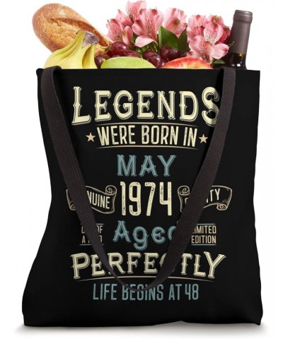 Vintage May 1974 48Th Birthday 48 Year Old Men Women Tote Bag $10.74 Totes