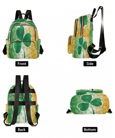 Beautiful Clover Leaf Patrick's Day Women Backpack Purse Ladies Fashion Shoulder Bag Daypack Travel Bag 7.5L Medium $15.50 Ba...