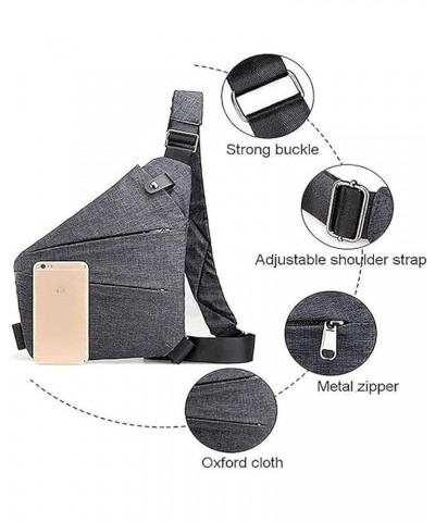 2024 Update Wander Plus Anti Theft Bag, New Travel Bag Slim Sling Bag Crossbody Travel Bag For Man And Women Grey Right+watch...