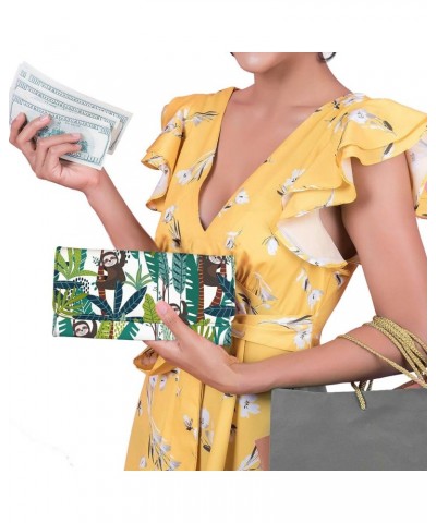 Sunflower Leather Tri-Fold Wallets for Women Ladies Purse Clutch Card Organizer White Aztec tribal style $15.00 Wallets