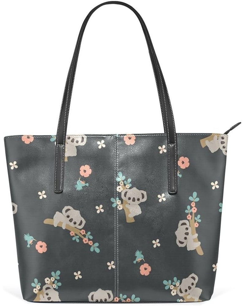 Handbags for Women Tote Bags with 11.08"(L) x 3.54"(W) x 11.02"(W) - Cute Set Bear Cute Koala $22.35 Totes