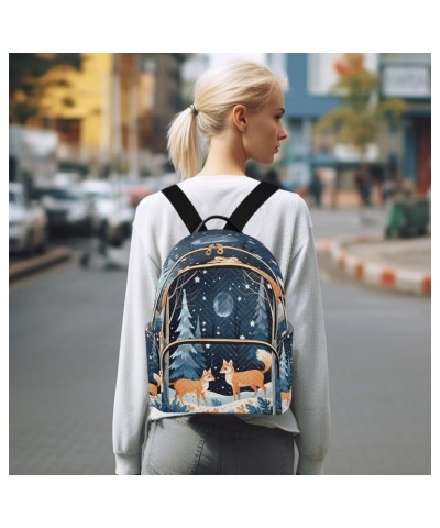 Snow Fox Women Backpack Purse Travel Daypack Shoulder Bag $17.84 Backpacks