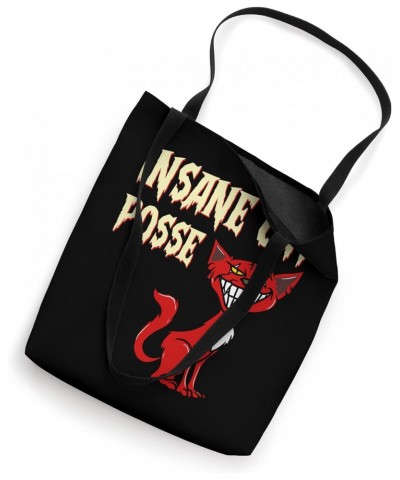 Funny Cat Design Insane Cats Posse Scary Kitten Clown Horror Tote Bag $9.45 Totes