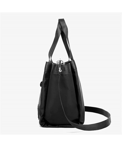 Nylon Handbag Large Capacity Shoulder Bag Lightweight Top-Handle Bag Shopping Crossbody Bag Black $75.61 Shoulder Bags