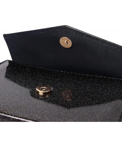 Patent Leather Clutch Purse Glittering Envelope Women Evening Bag for Wedding Party Cocktail Prom Black C052 $9.34 Evening Bags