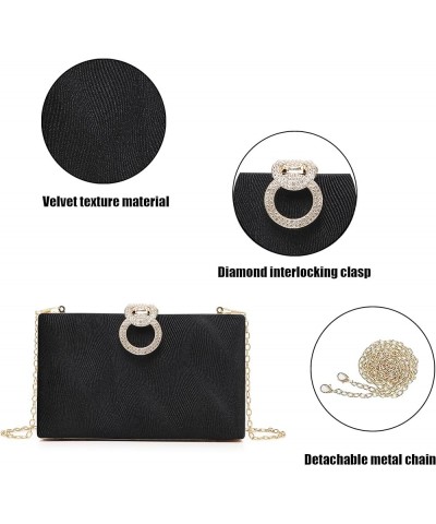 Clutch Purses for Women Fashion Evening Bag Gold Clutch Small Crossbody Bag with Detachable Chain for Party/Wedding Style 2-b...