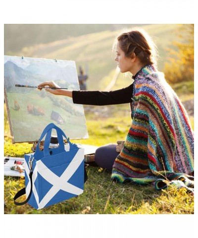 Womens Flag Of Scotland Satchel Tote Crossbody Bag for Weekender Travel Beach Gym Multi05 $13.47 Totes