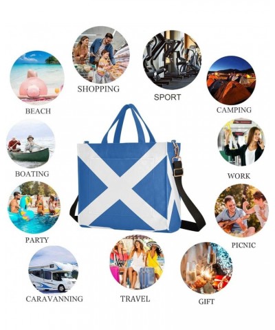 Womens Flag Of Scotland Satchel Tote Crossbody Bag for Weekender Travel Beach Gym Multi05 $13.47 Totes