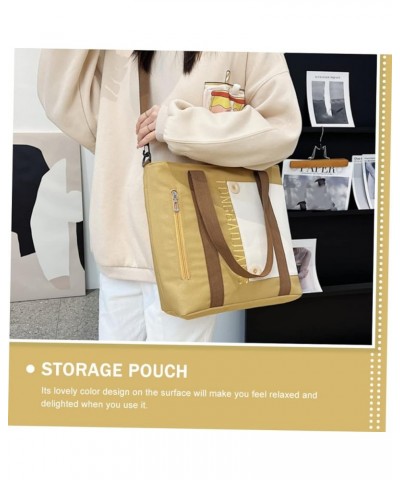 2pcs Large Capacity Canvas Bag Canvas Tote Bags Hand Bags Canvasshopping Pouch Summer Tote Bag Cross Khakix4pcs $20.01 Handbags