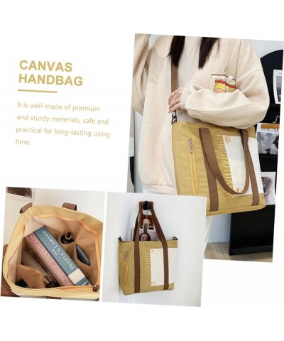 2pcs Large Capacity Canvas Bag Canvas Tote Bags Hand Bags Canvasshopping Pouch Summer Tote Bag Cross Khakix4pcs $20.01 Handbags