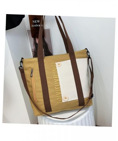 2pcs Large Capacity Canvas Bag Canvas Tote Bags Hand Bags Canvasshopping Pouch Summer Tote Bag Cross Khakix4pcs $20.01 Handbags