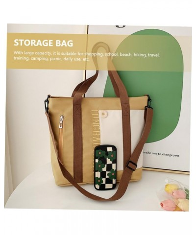 2pcs Large Capacity Canvas Bag Canvas Tote Bags Hand Bags Canvasshopping Pouch Summer Tote Bag Cross Khakix4pcs $20.01 Handbags