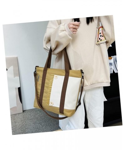 2pcs Large Capacity Canvas Bag Canvas Tote Bags Hand Bags Canvasshopping Pouch Summer Tote Bag Cross Khakix4pcs $20.01 Handbags