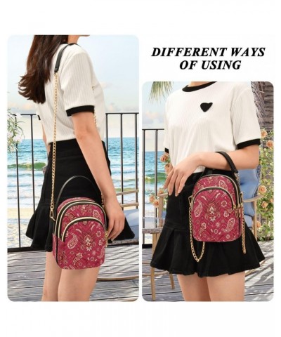 Vintage Floral Blossom Crossbody Bag Small Shoulder Handbags Leather Purse for Women $10.66 Crossbody Bags