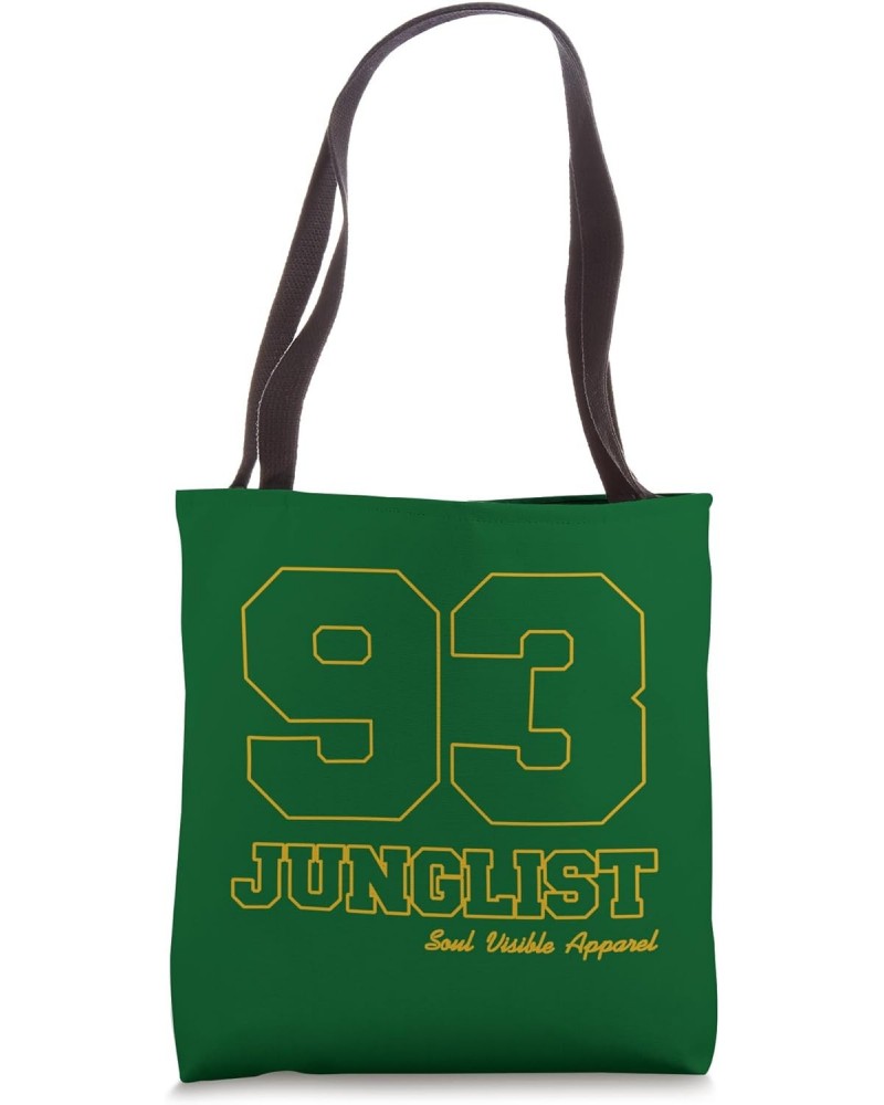 Junglist 93 Varsity Outline Jungle Music Tote Bag $10.14 Totes