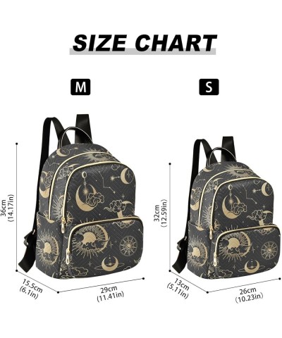 Moon Sun Stars Starry Sky Mini Backpack Purse for Women Travel Bag Fashion Daypack Back Pack Shoulder Bag Multicolor Small $1...