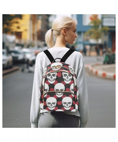 Mini Backpack Purse for Women Lightweight Girls Small Size Skull Tribal Style Rose School Teens College Traveling Small $16.8...