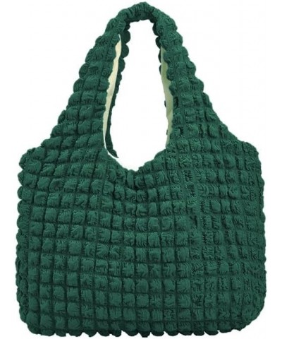 Bubble Hobo Bags for Women Bubble Tote Bag Cloud Shoulder Bag Hobo Bag Casual Purses Satchel Work Bag Dark Green $17.29 Totes