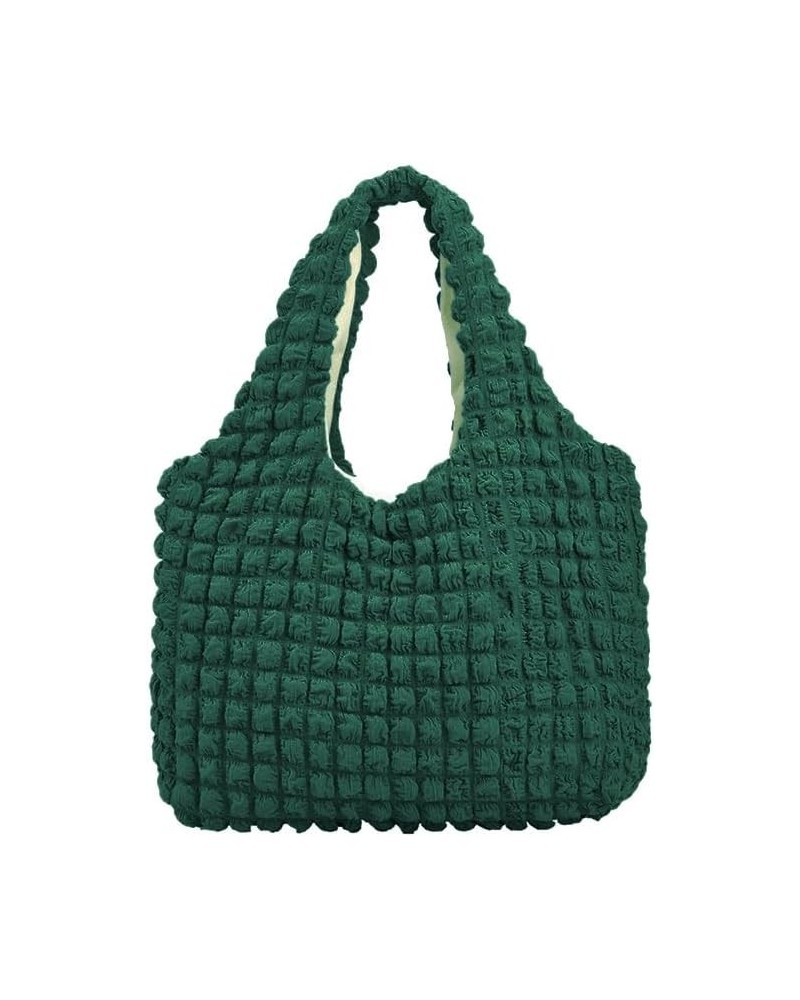 Bubble Hobo Bags for Women Bubble Tote Bag Cloud Shoulder Bag Hobo Bag Casual Purses Satchel Work Bag Dark Green $17.29 Totes