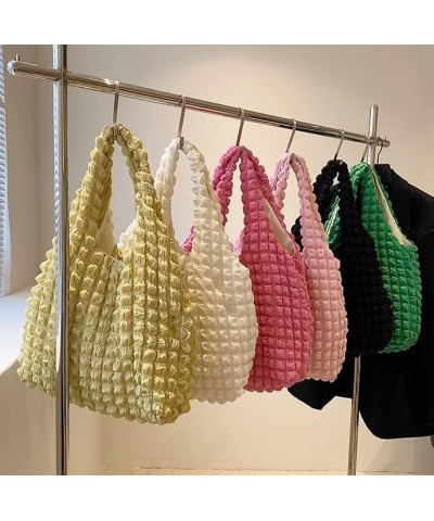 Bubble Hobo Bags for Women Bubble Tote Bag Cloud Shoulder Bag Hobo Bag Casual Purses Satchel Work Bag Dark Green $17.29 Totes