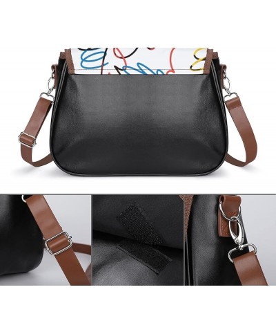 Fashion Crossbody Bags Women's Shoulder Bags Classic City Leather Satchels Hobo Bags Leaves Spring Color9 $25.49 Hobo Bags