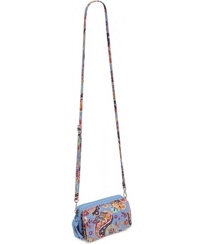 Cotton All in One Crossbody Purse with RFID Protection Provence Paisley $32.80 Crossbody Bags