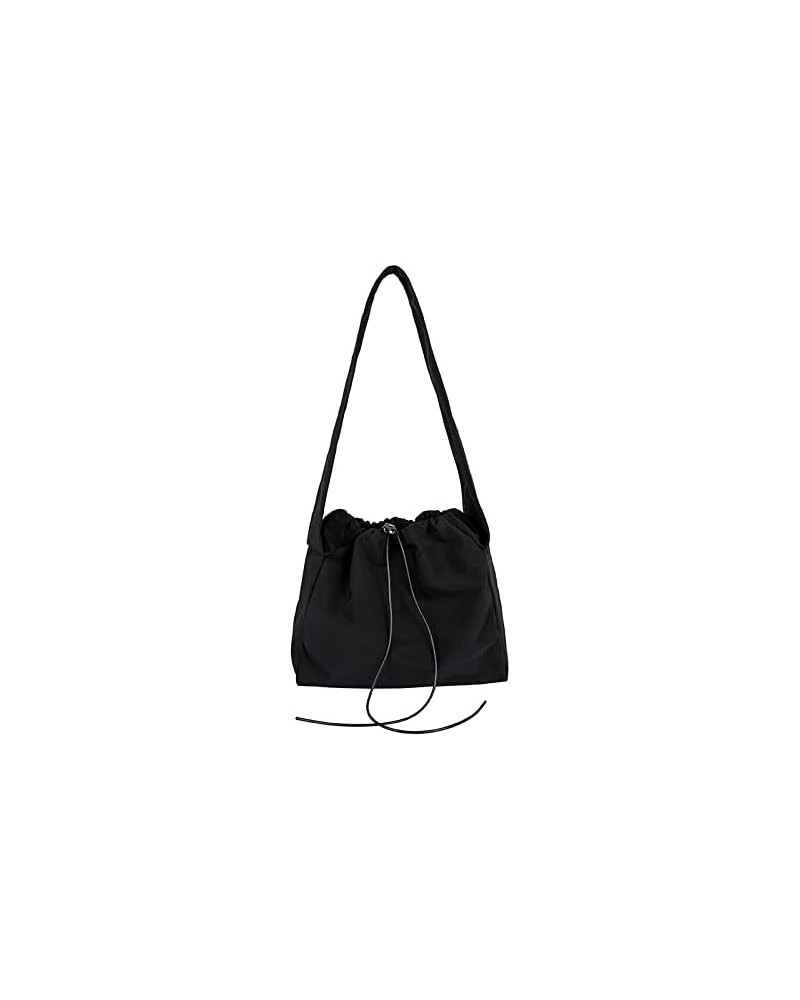 Canvas Black Tote Bag Hippie Crossbody Bag hobo bag Top Large Size Canvas Sling Bag shoulder bag for women and men (white(sma...