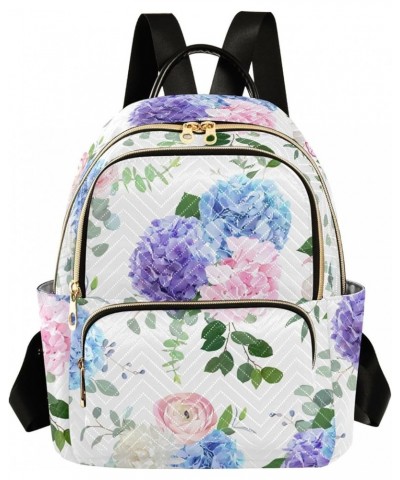 Mini Backpack Purse for Women Lightweight Girls Small Size Hydrangea Flowers School Teens College Traveling Medium $19.13 Bac...