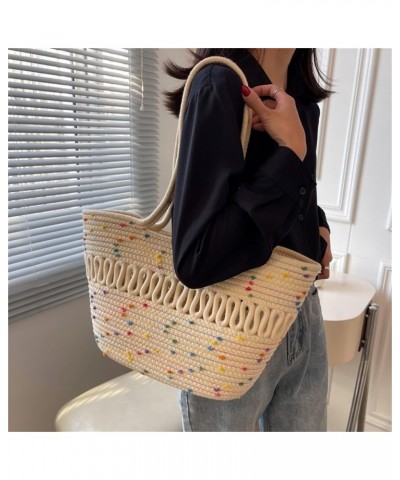 Straw Bags for Women Straw Tote Bag - Beach Bag Casual Hobo Bags Handmade Shoulder Bag Handbag, Vacation Aesthetic C $11.28 T...