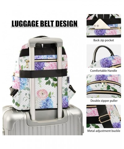 Mini Backpack Purse for Women Lightweight Girls Small Size Hydrangea Flowers School Teens College Traveling Medium $19.13 Bac...