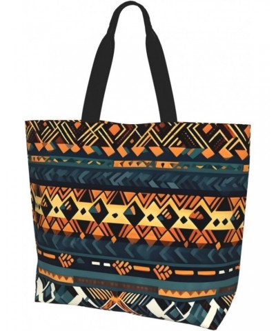 African Tribal Ethnic Texture Women'S Shoulder Shopping Bag, Suitable For Daily Travel Shopping, Handbag Items Storage $14.75...