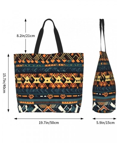 African Tribal Ethnic Texture Women'S Shoulder Shopping Bag, Suitable For Daily Travel Shopping, Handbag Items Storage $14.75...