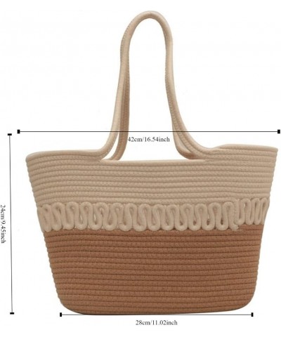 Straw Bags for Women Straw Tote Bag - Beach Bag Casual Hobo Bags Handmade Shoulder Bag Handbag, Vacation Aesthetic C $11.28 T...