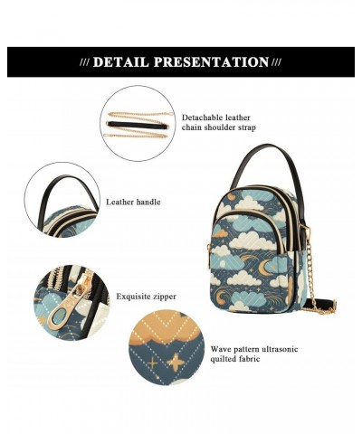 Stars and Moon Small Crossbody Bags for Women Adjustable Strap Purses Travel Handbags 20854018 $15.07 Crossbody Bags