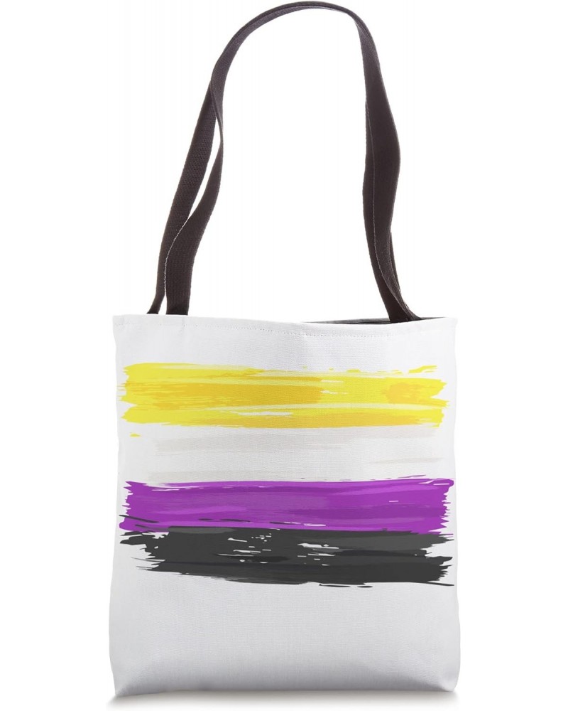 Vintage Non-Binary Pride Flag Stuff Tote Bag $13.44 Totes