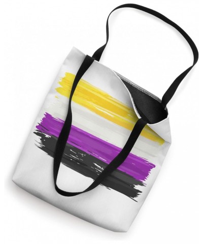 Vintage Non-Binary Pride Flag Stuff Tote Bag $13.44 Totes